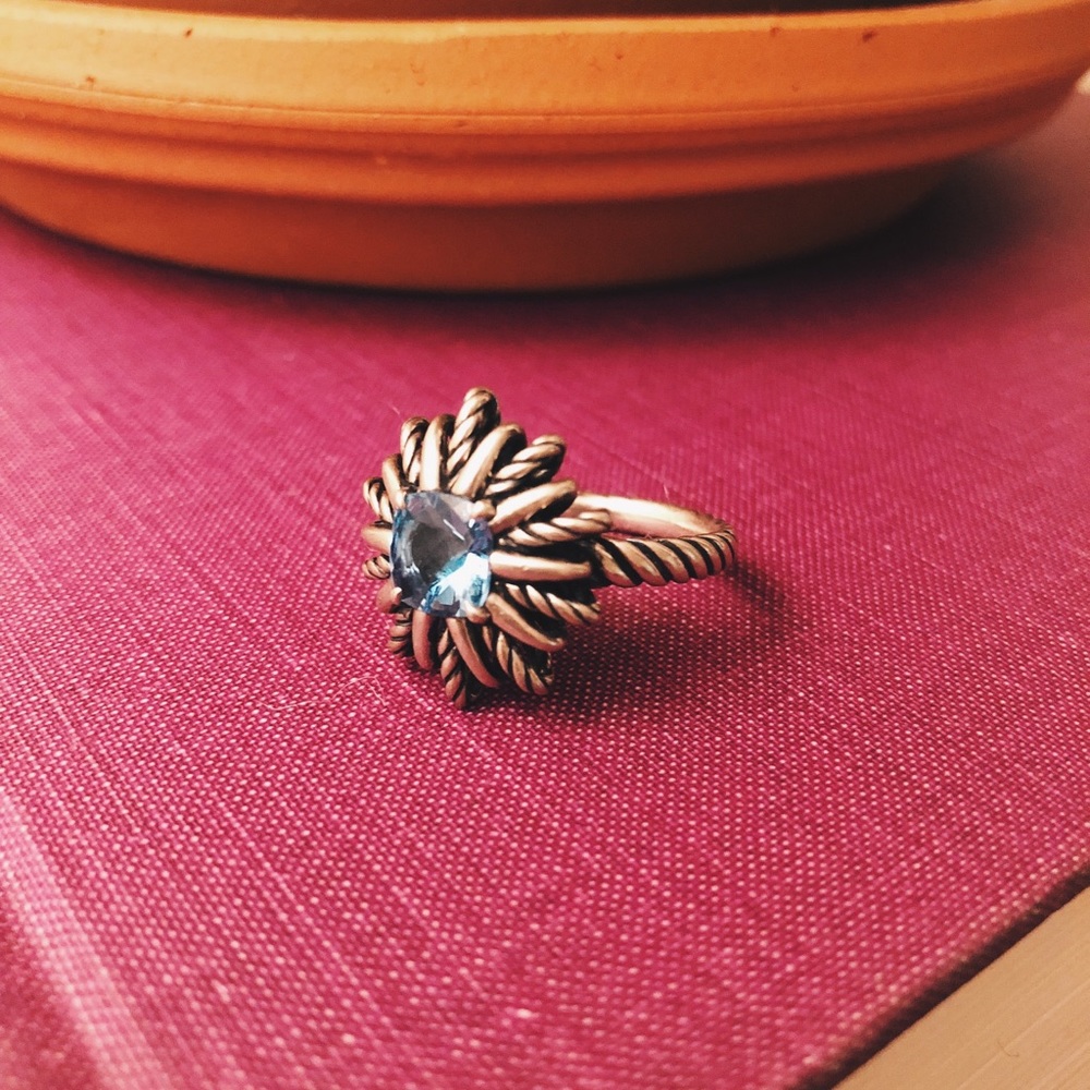 David Yurman Starburst Ring (Blue Topaz)